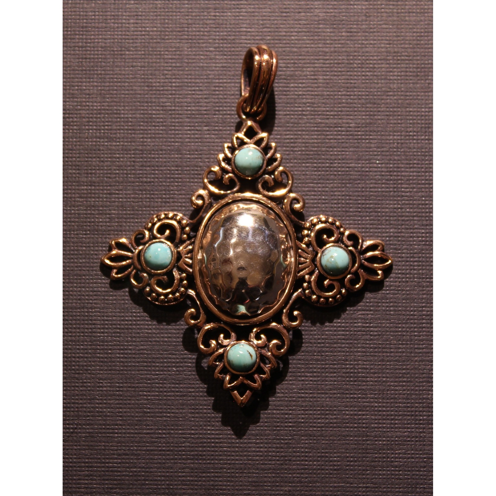 Barse Cooper 925 Sterling Silver Turquoise Pendant Pre-OwnedK 50$